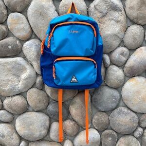 Rare L.L. Bean Junior Kid’s Blue-Turquoise-Orange Backpack
